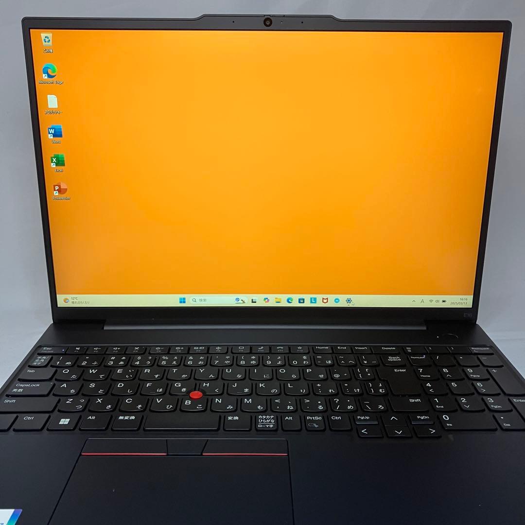 極美品 ThinkPad E16 13世代 16インチ WUXGA office