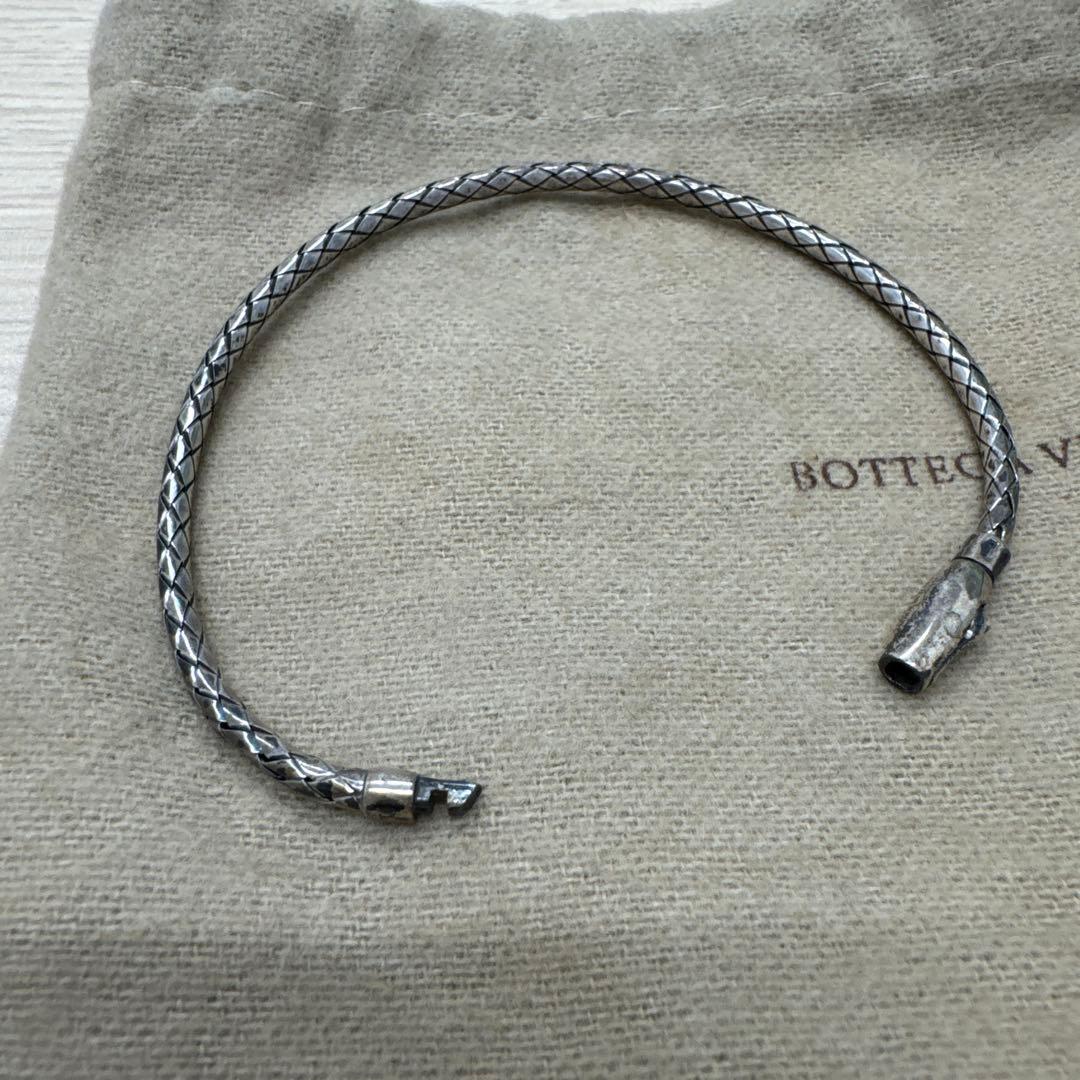 ボッテガヴェネタ イントレチャート　ブレスレット　　925シルバー　M