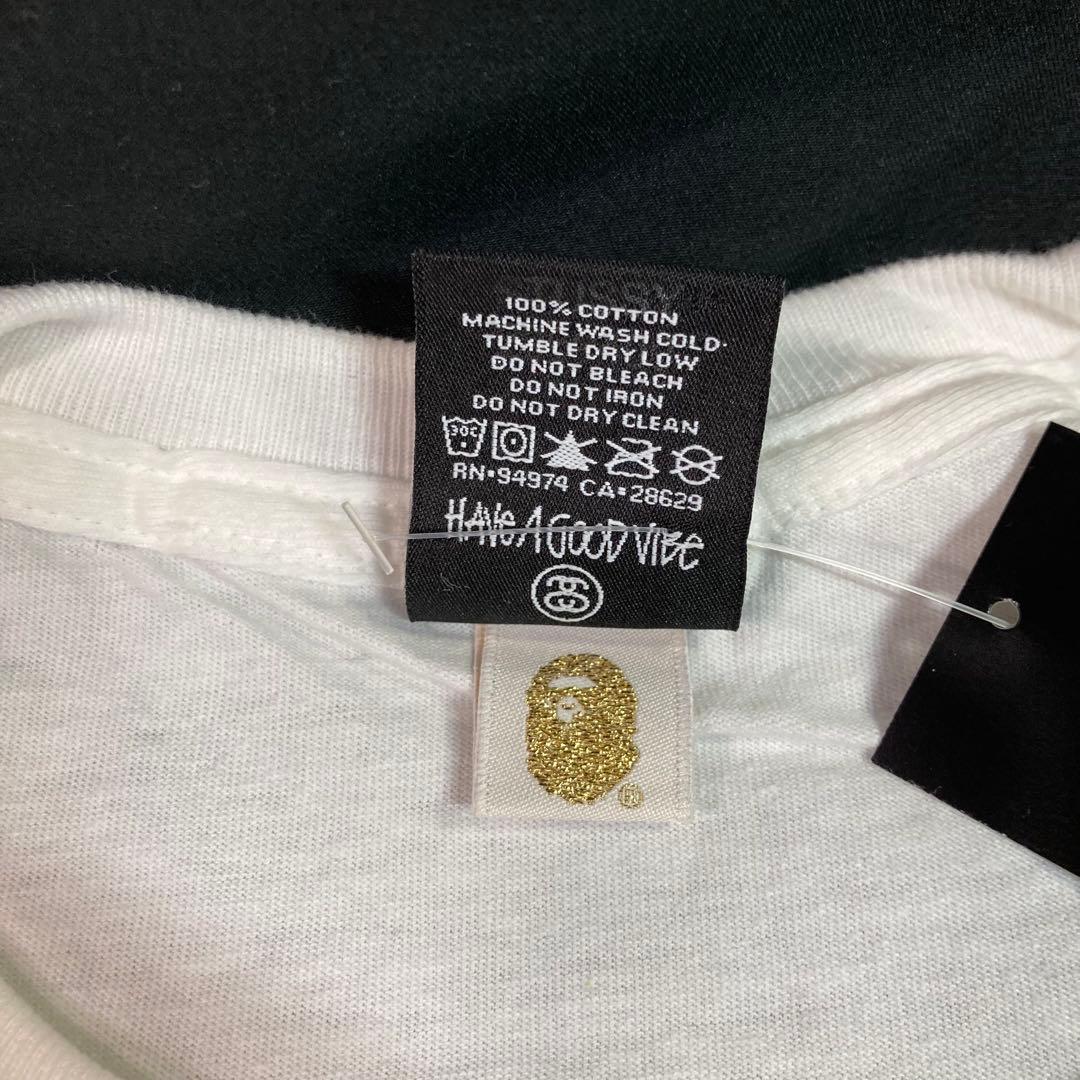 【新品未使用】ステューシー×アベイシングエイプ ワールドツアーT Mサイズ