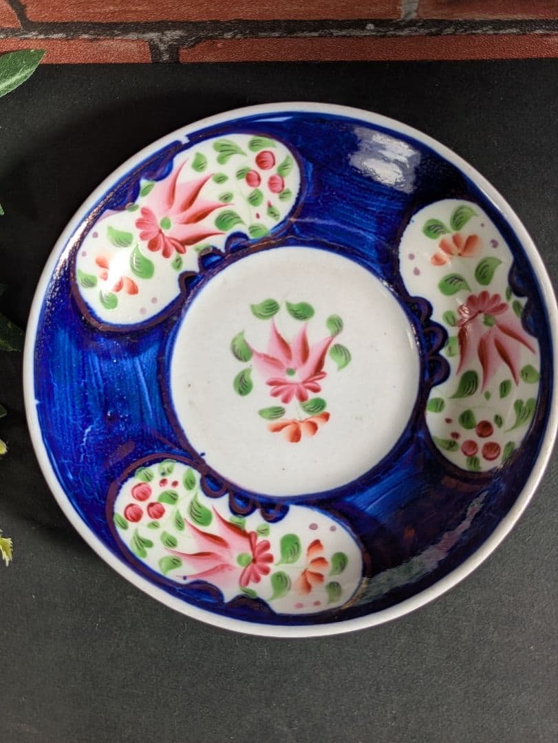 イギリス アンティーク ハンドペイント カップ＆ソーサー