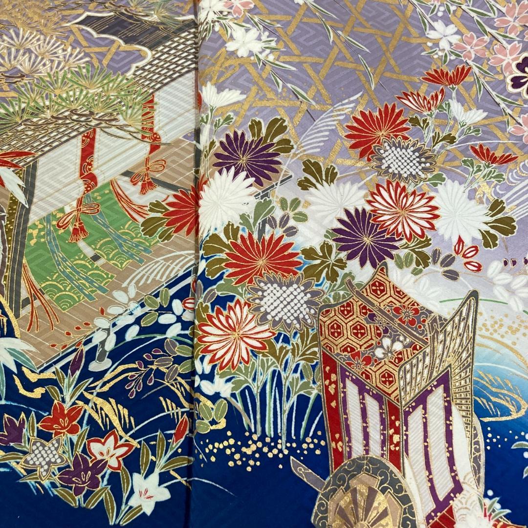 OWL70 振袖 7枚 着物まとめ売り 着用 リメイク 大量セット