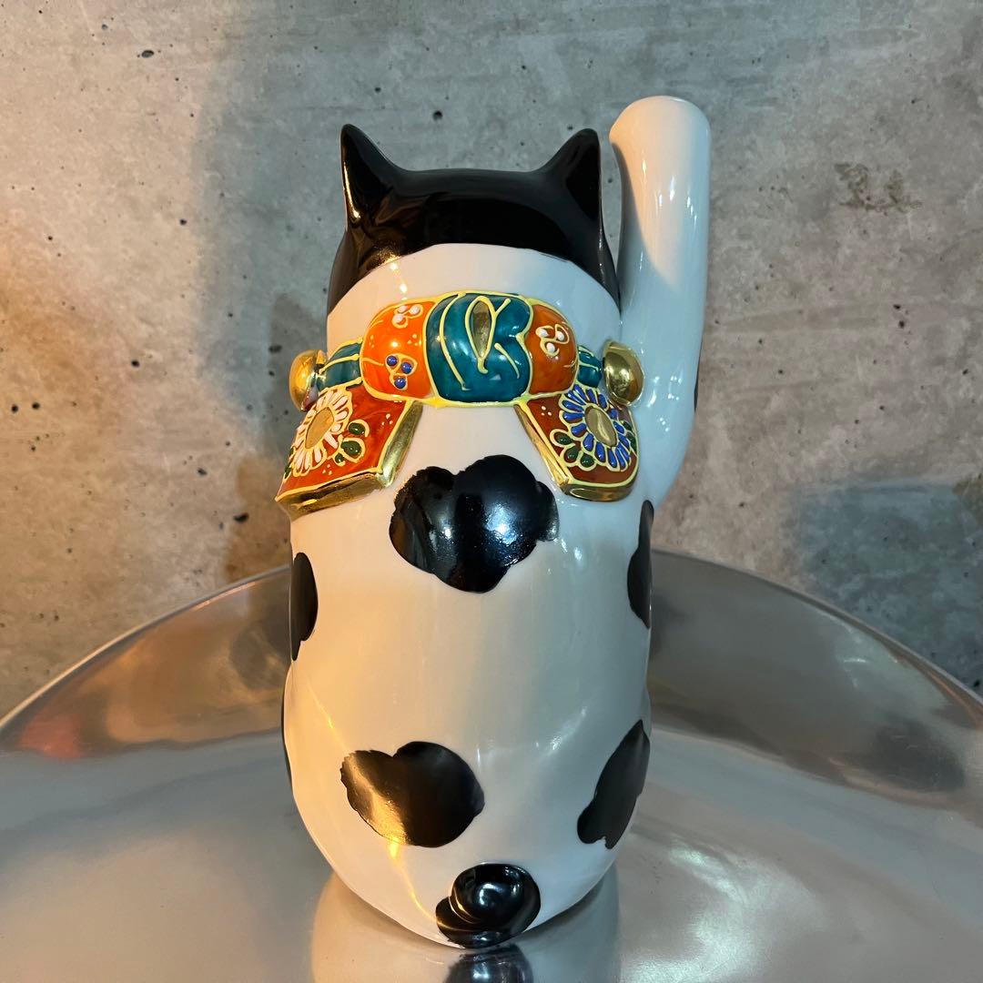九谷焼招き猫　九谷焼　招き猫　猫　ねこ置物　縁起もの　工芸品