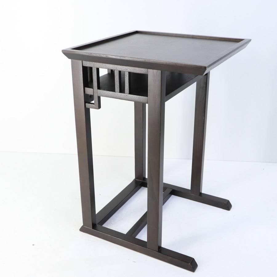 a.flat サイドテーブルv02 アッシュ材 花台 ナイトテーブル アジアン