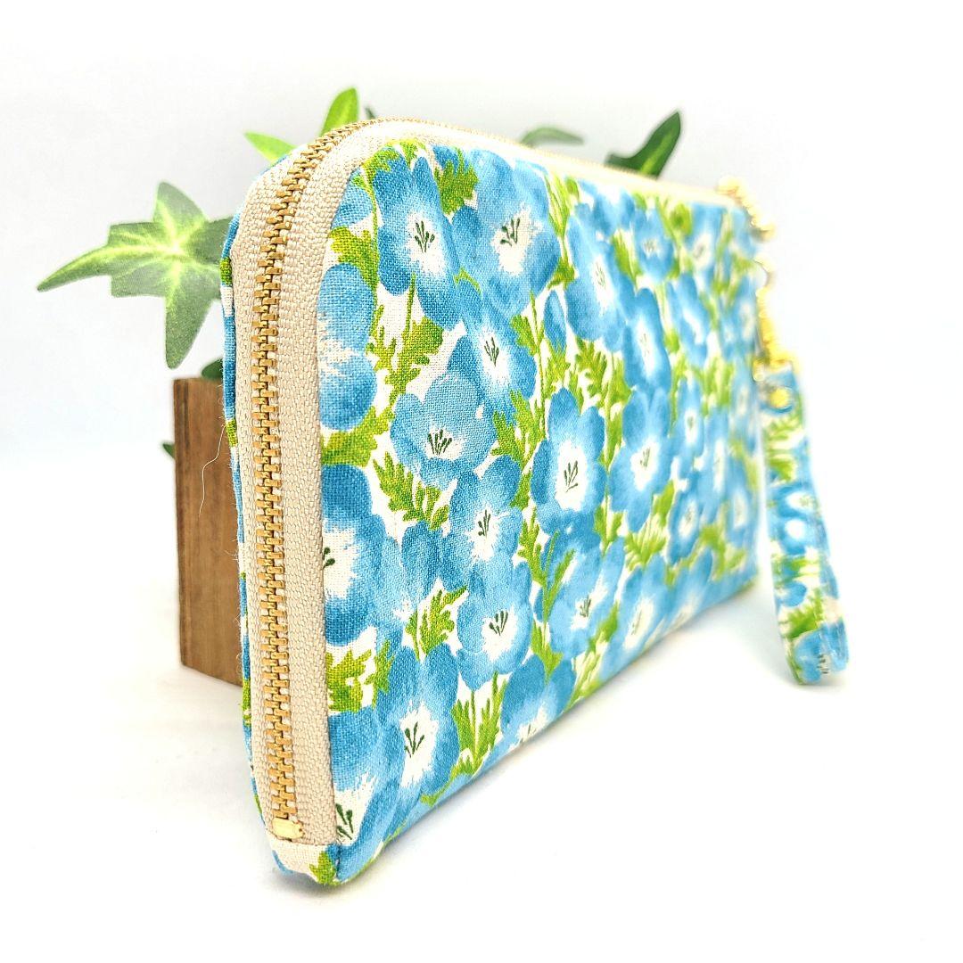 かすみ草◎Handmade L字型ポーチ❣️4点セット◎