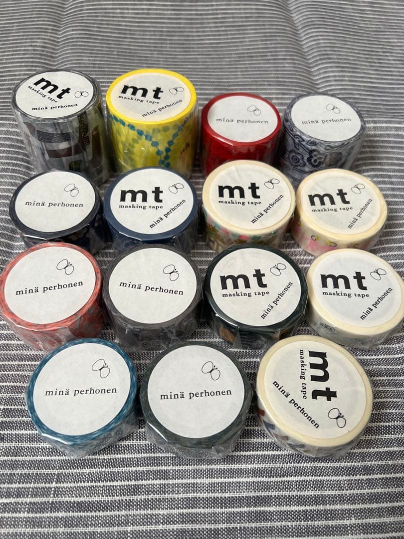 ミナペルホネン マスキングテープ　15個セット　廃盤　マステ　mt カモ井