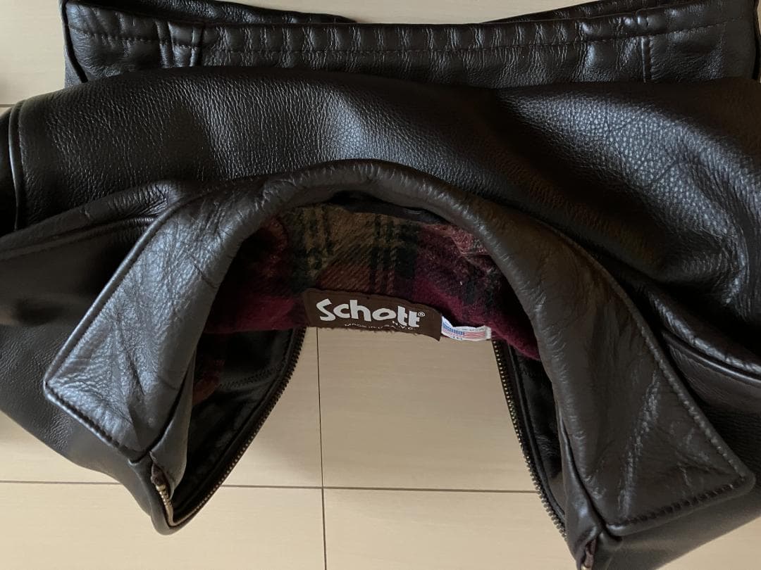 Schott ショット 681レザートラッカージャケット ブラウン