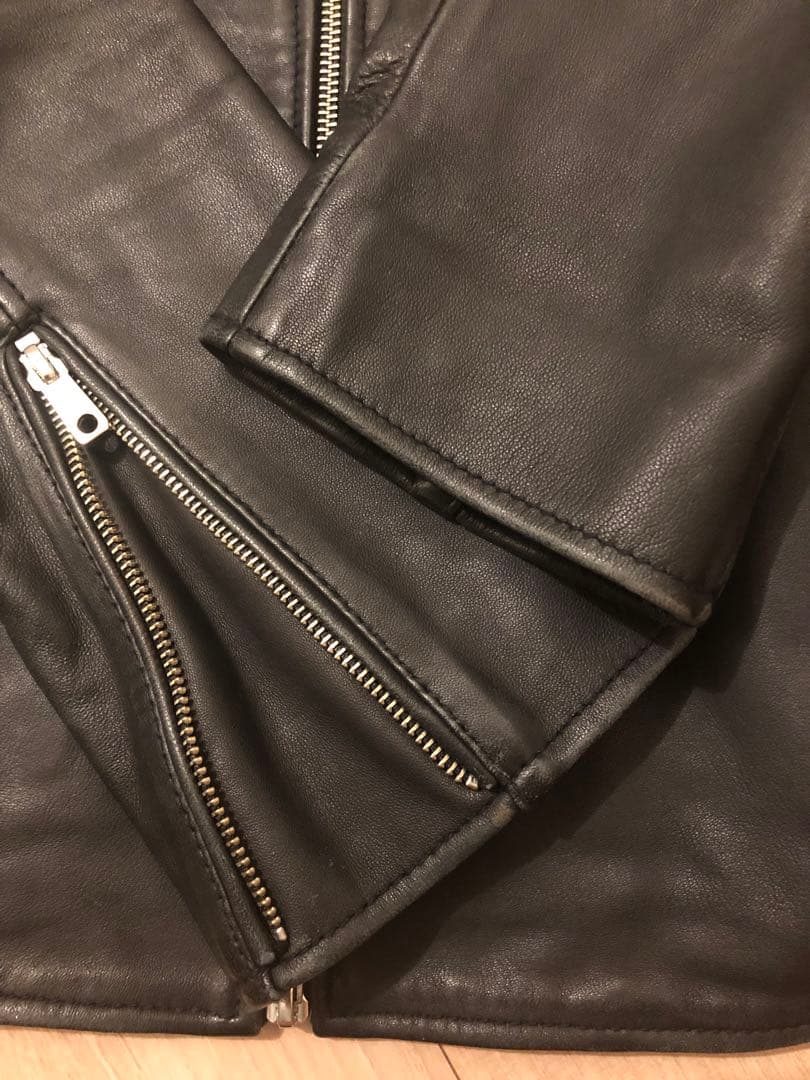 「ミモザ」UNITED TOKYO レザーシングルライダースジャケット