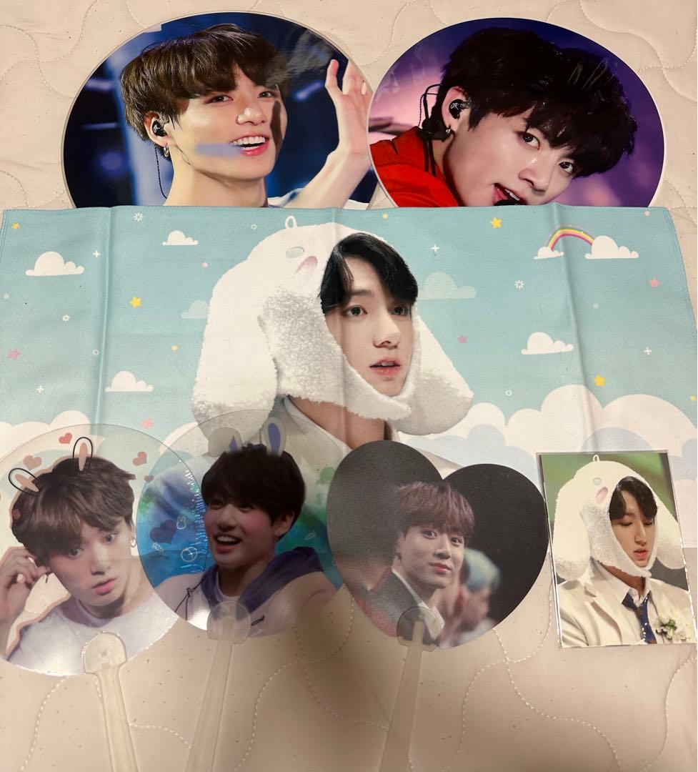【公式】BTS ジョングク グク セット うちわ プレミアムフォト フラッグ