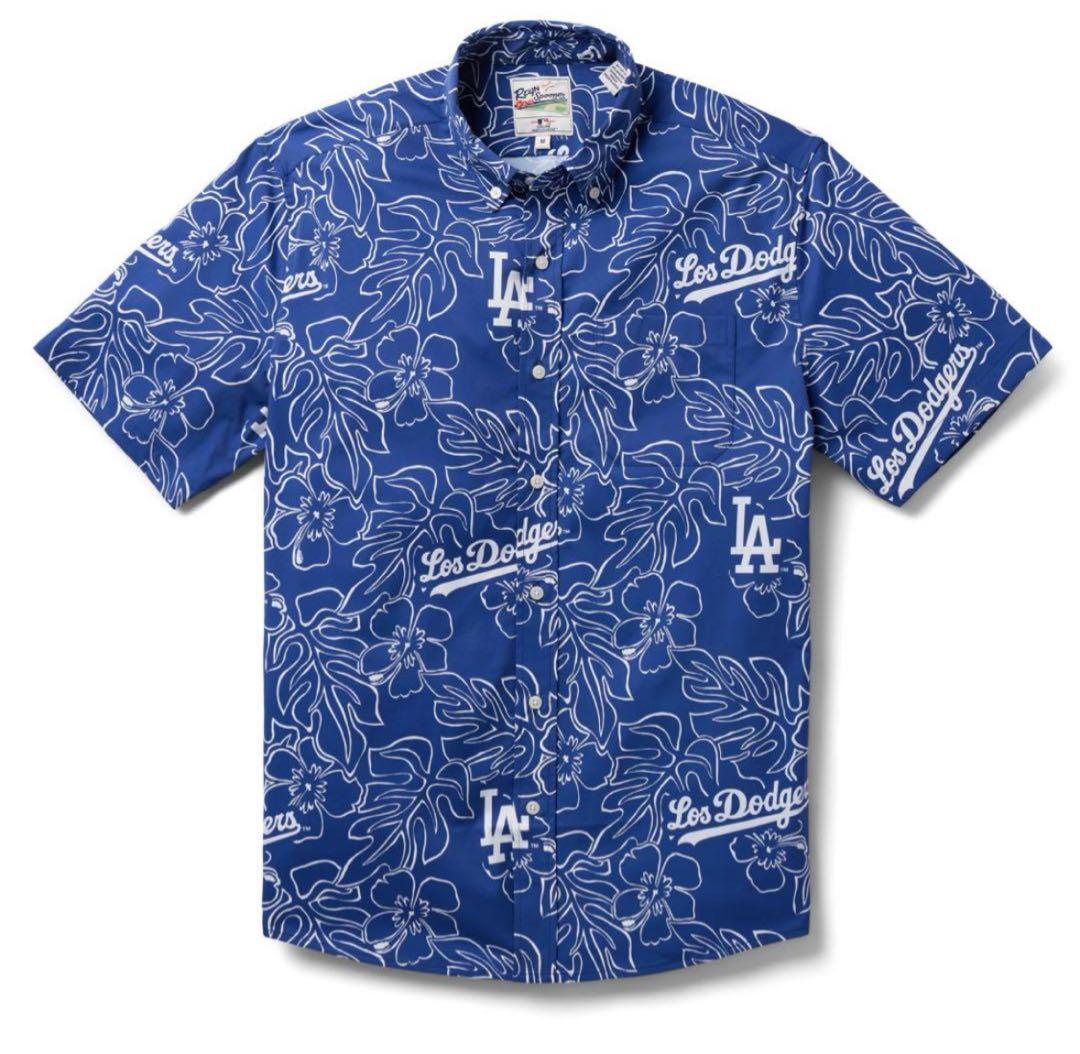 ロサンゼルス　ドジャース　レインスープナー　アロハシャツ　シャツ　米国購入　新品