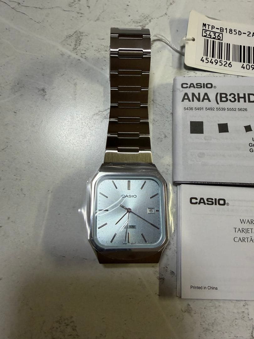 CASIO MTP-B185D 2A2VDF アイスブルー　腕時計