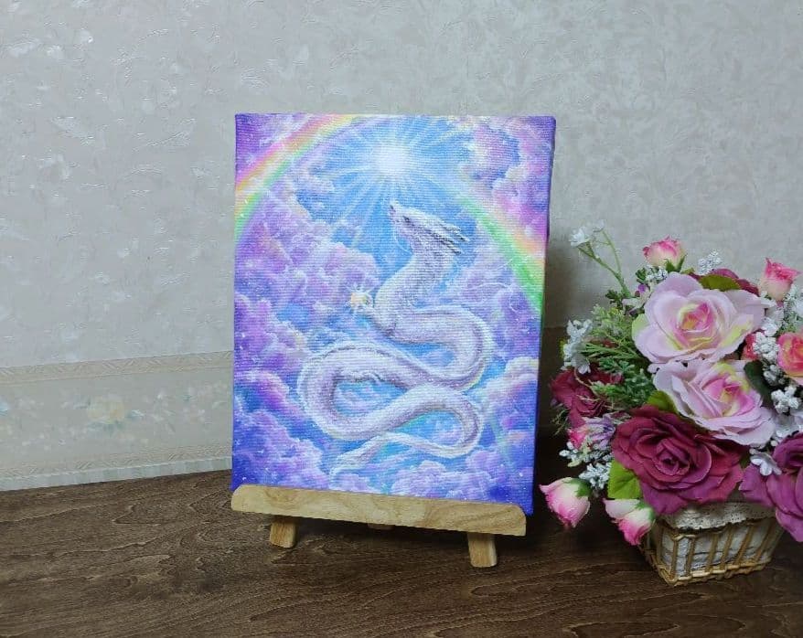 n*y様 【昇り龍】アクリル画 F3 風景画 開運絵画