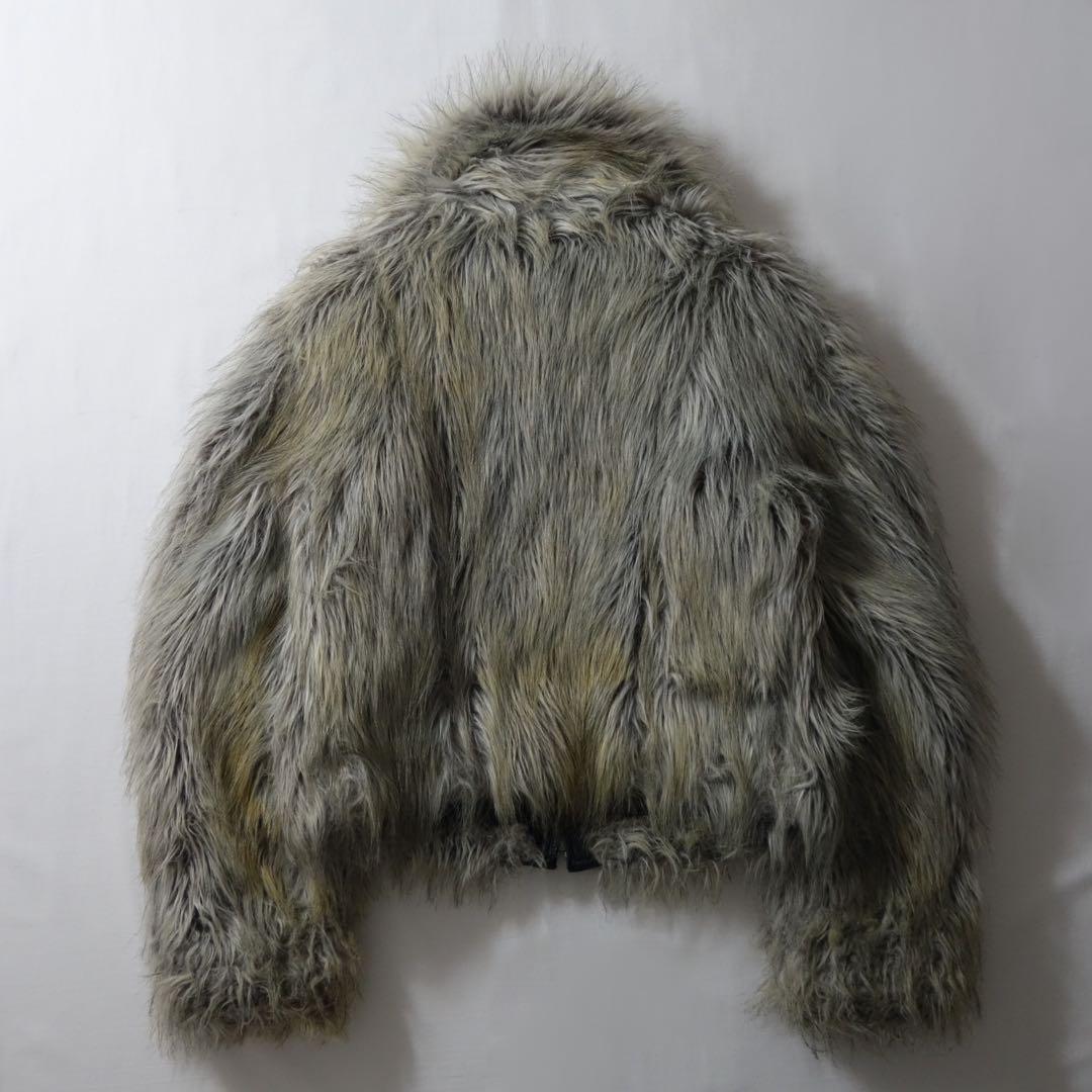 ジャケット・アウター 90s Armani Jeans Fake Fur Leather Jacket