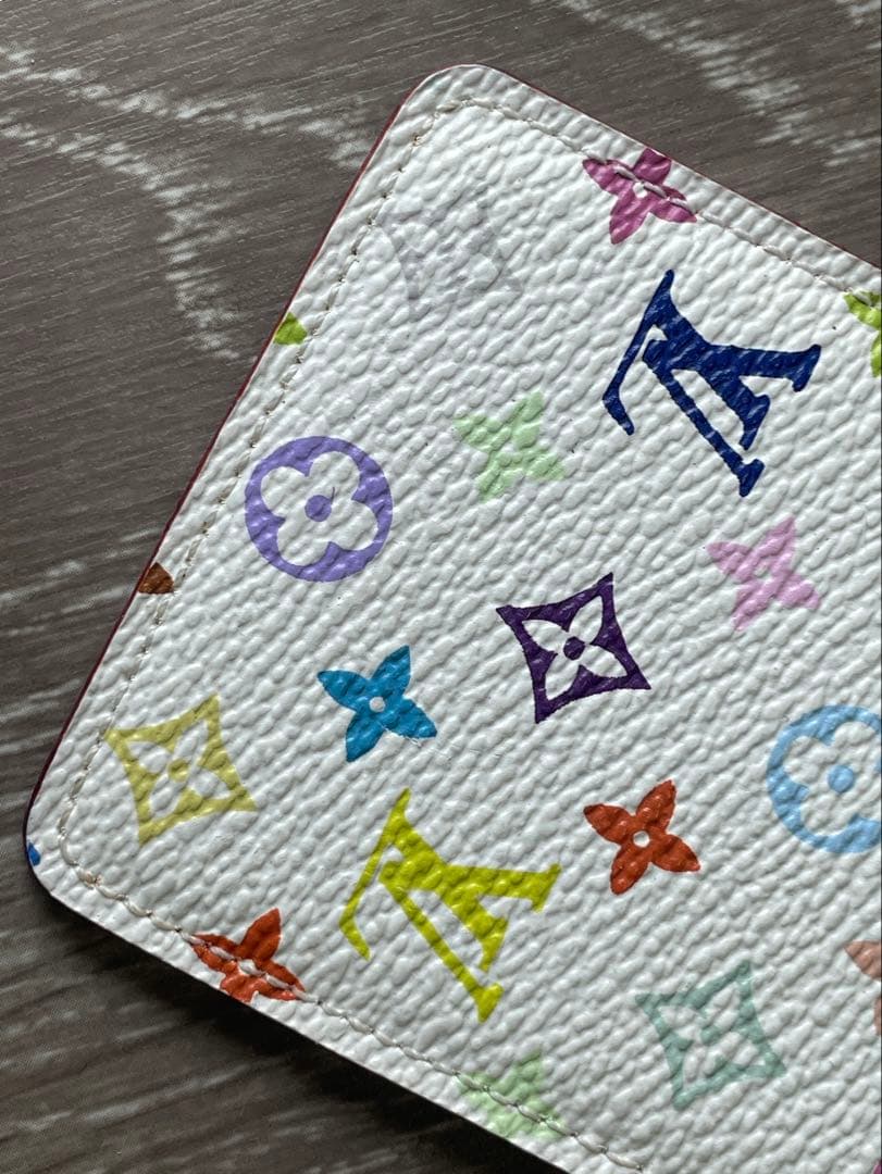 【人気】ルイヴィトン ミラー M92650 マルチカラー ホワイト 鑑定済み