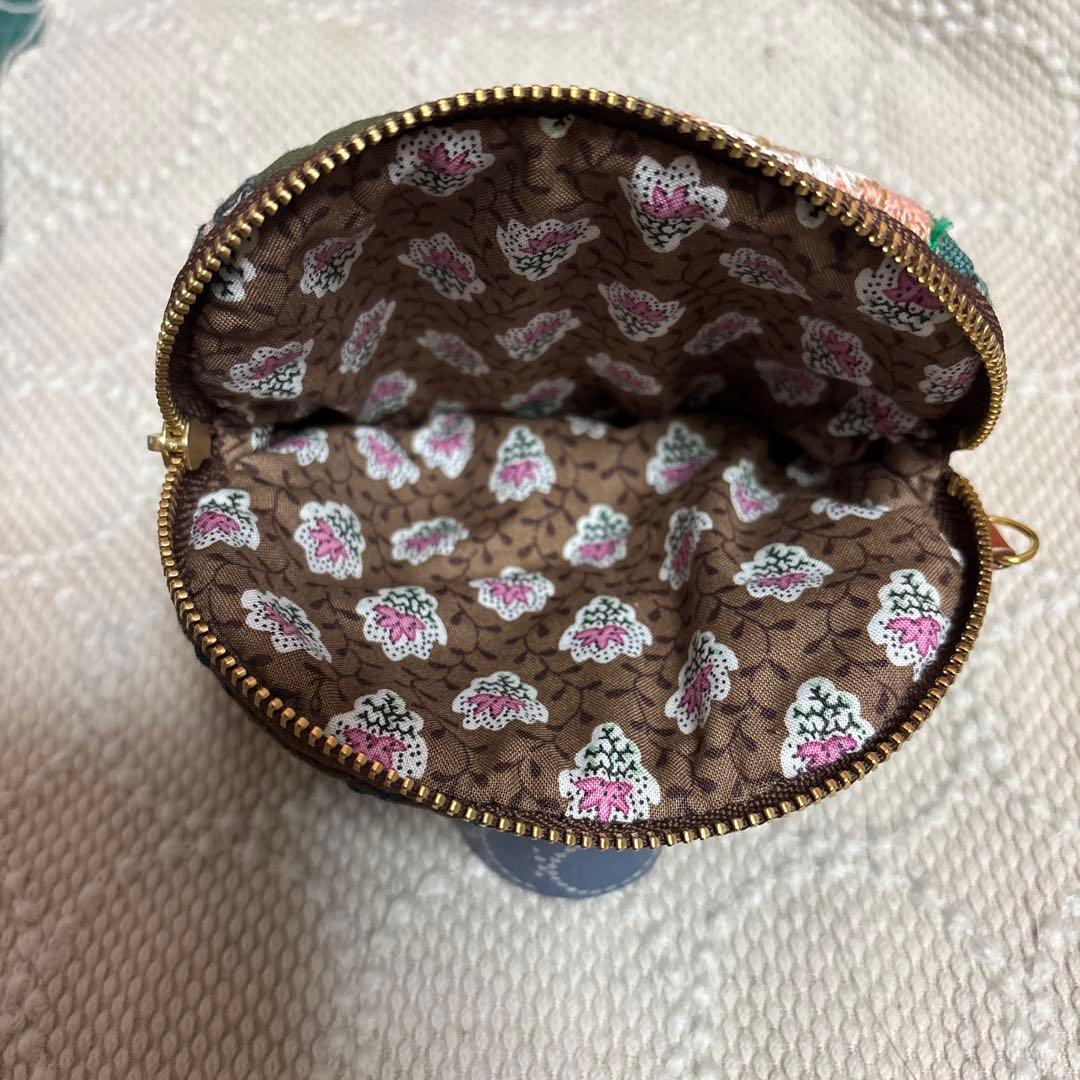 ☆ミナペルホネン ハンドメイド ミニポーチ ribbonブラウン系その他3点