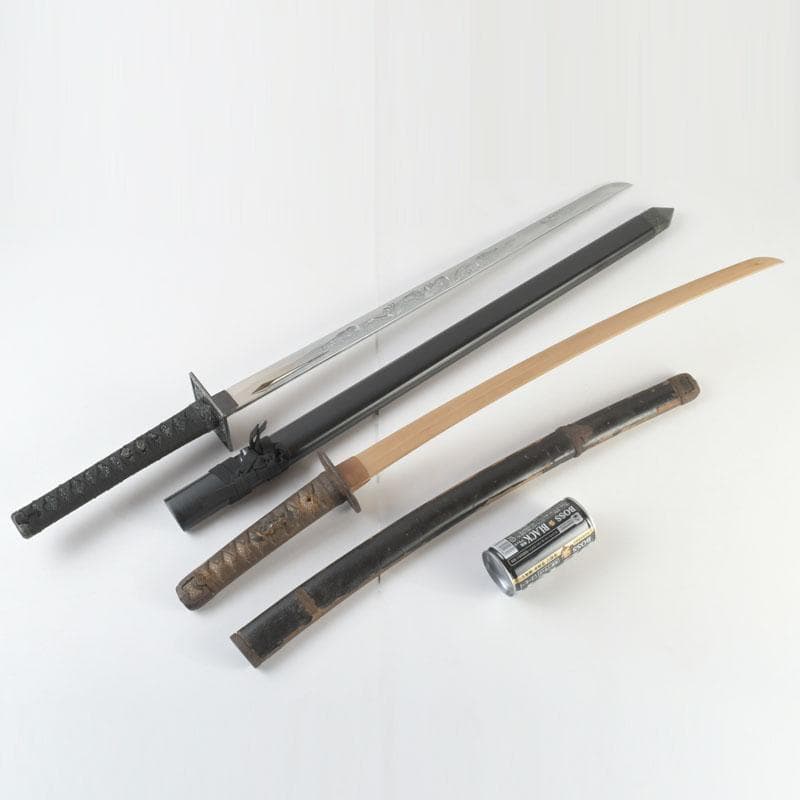 武具　刀装具　日本刀　木刀　模造刀　居合刀　2点まとめて　M　9453A