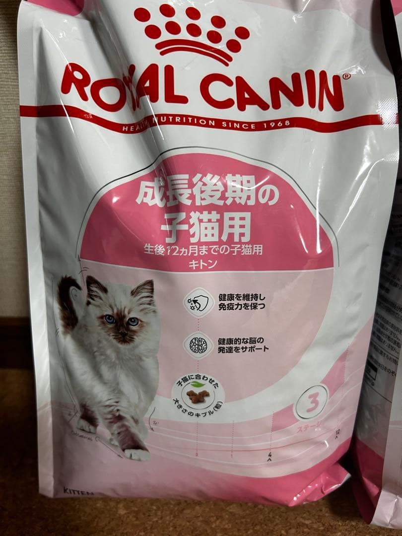  CANIN 成長後期の子猫用ドライフード 2kg 2袋