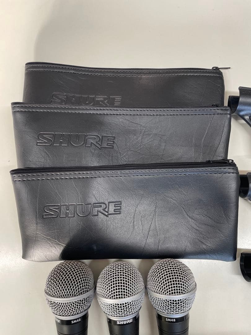 SHURE SM48 ダイナミックマイク 3本セット