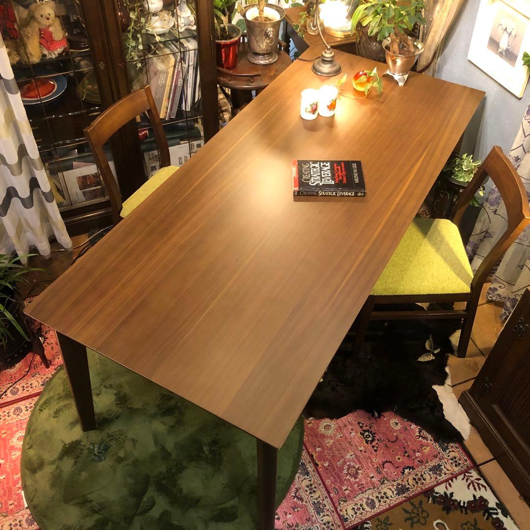 Sale ウォールナット　スクウェア　北欧ST ダイニングテーブル　幅１８０