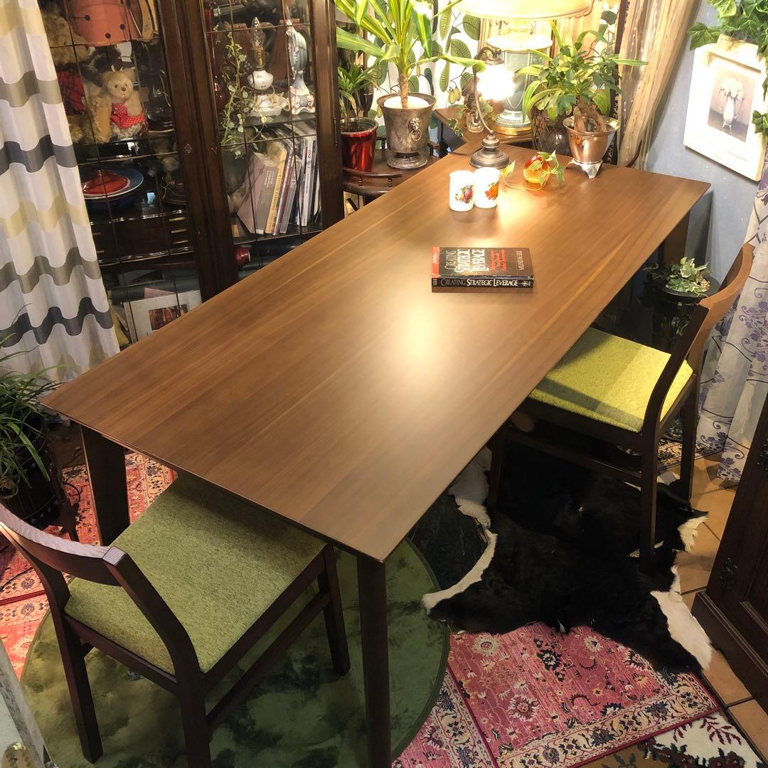 Sale ウォールナット　スクウェア　北欧ST ダイニングテーブル　幅１８０