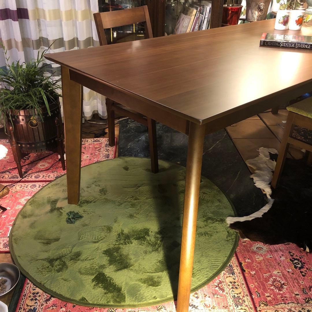 Sale ウォールナット　スクウェア　北欧ST ダイニングテーブル　幅１８０