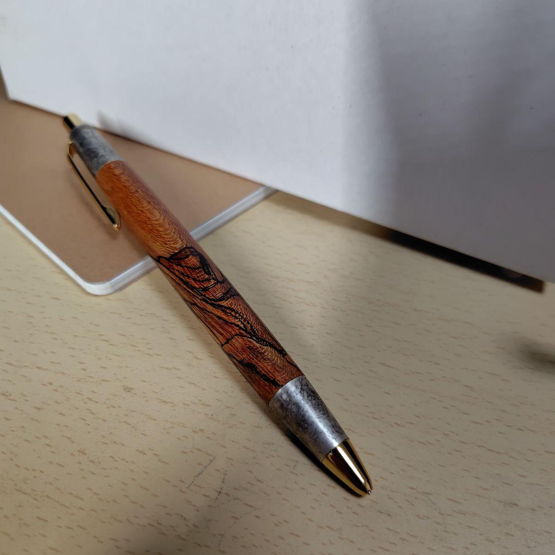 Ryu品【限定品】野原工芸　栃スポルテッド（スタビオレンジ）斑紋純銀色