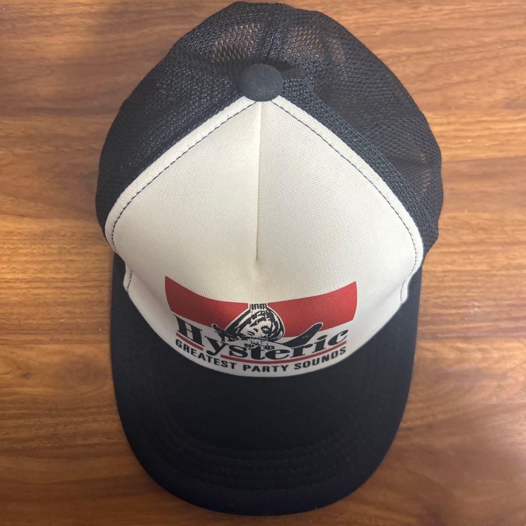Hysteric トラッカーキャップ 黒/白