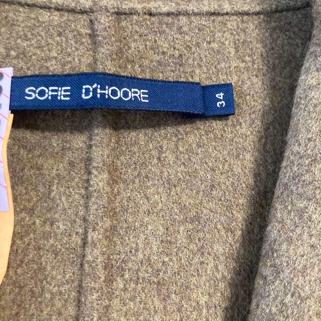 ドゥロワー購入sofie d'hoore ウールチェスターコート リバーコート