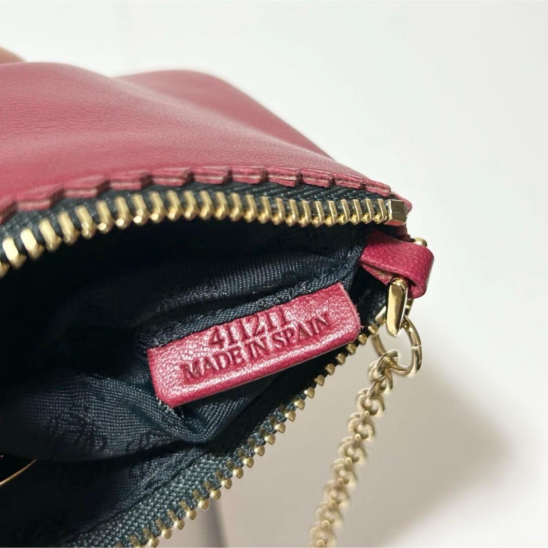 極美品 LOEWE ロエベ アナグラム ナッパレザー タッセル ケース