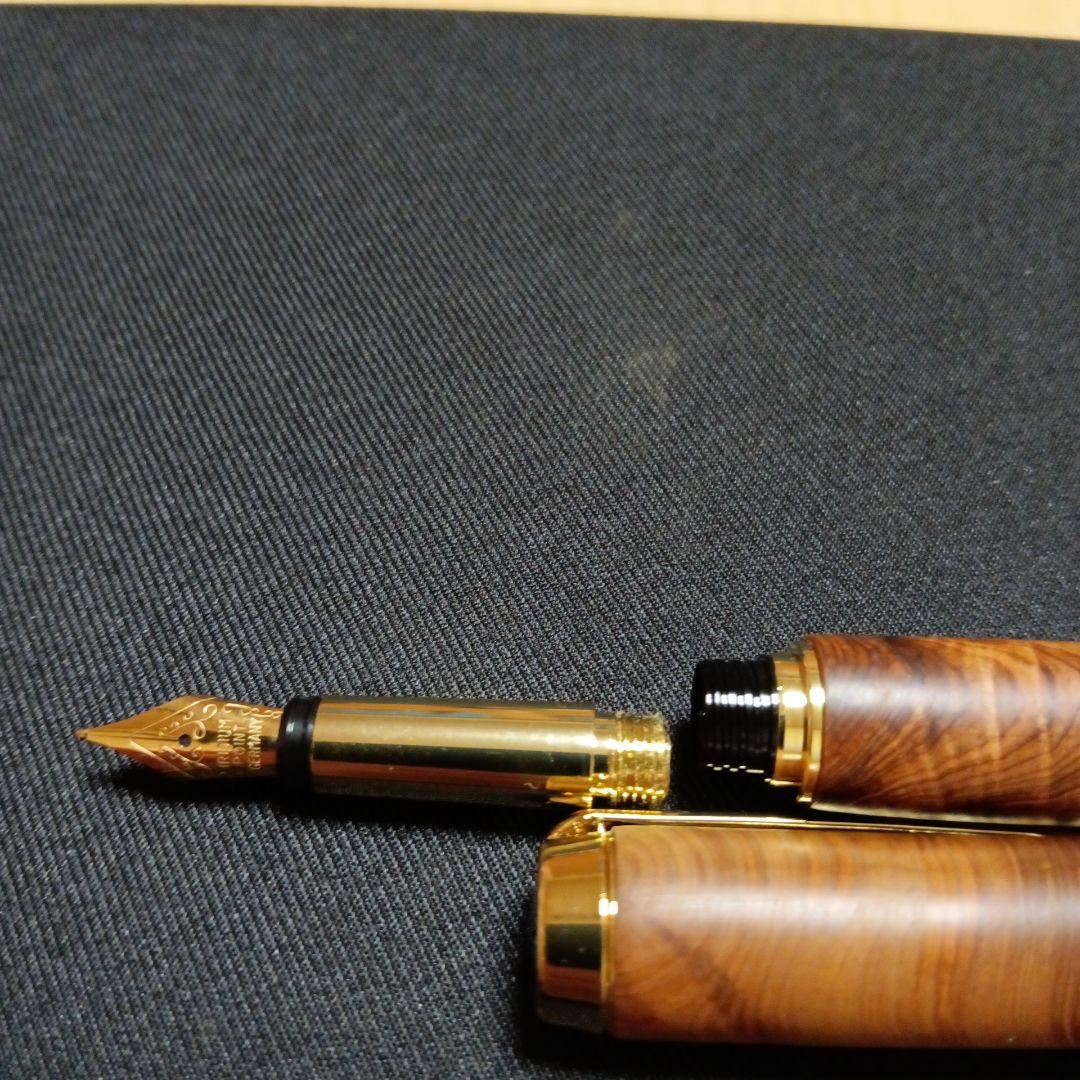 銘木屋久杉　光明、油木　万年筆