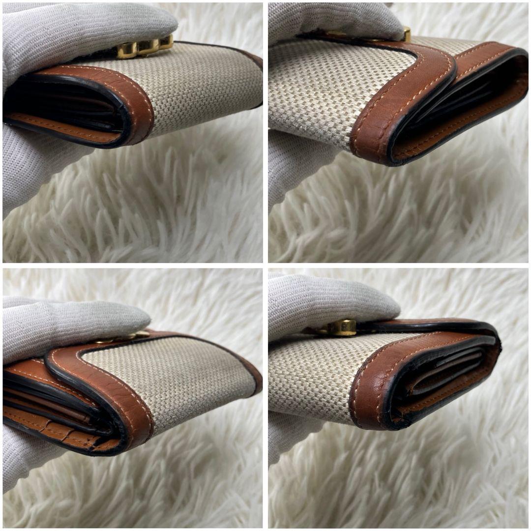 極美品✨セリーヌ トリオンフ スモールウォレット テキスタイル 三つ折財布