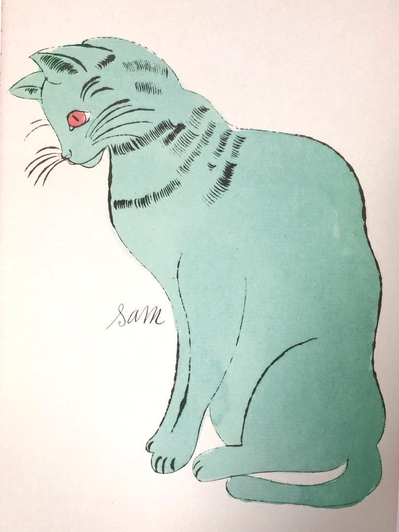【模写】【限定100部・証明書付】Andy Warhol「Sam（グリーン）」