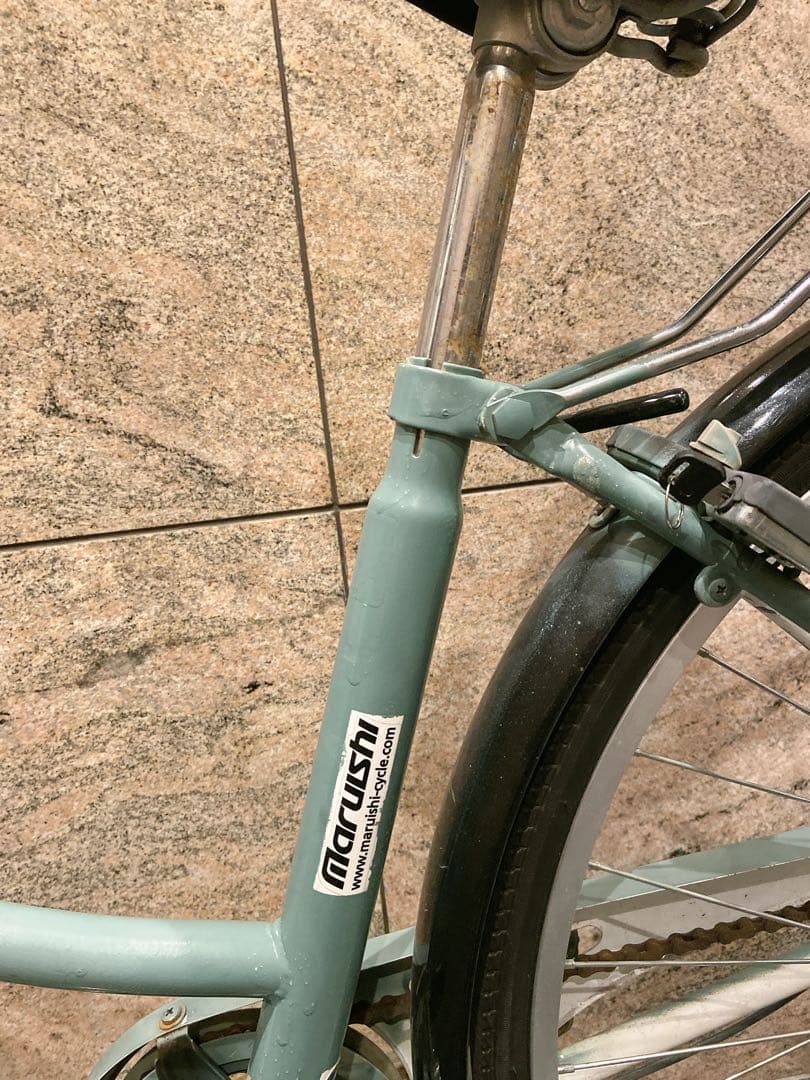 3段変速付き！丸石　マルイシMARUISHI自転車　シティーサイクル　ママチャリ