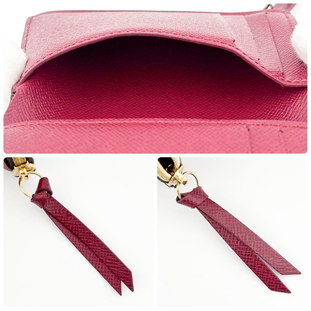 超美品★ルイヴィトン モノグラム ヴィクトリーヌ フューシャ 三つ折り財布