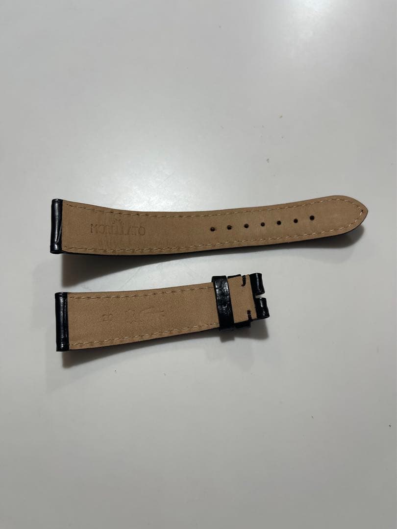 モレラート　アマデウス　アリゲーター黒　シルバー尾錠付き　20