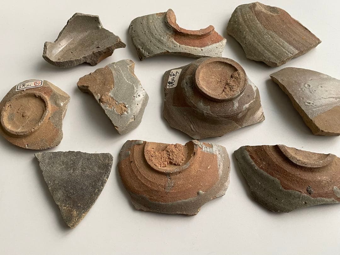 骨董　アンティーク　古唐津　絵唐津　陶片　残欠　古陶磁　桃山時代　焼山窯　松浦系