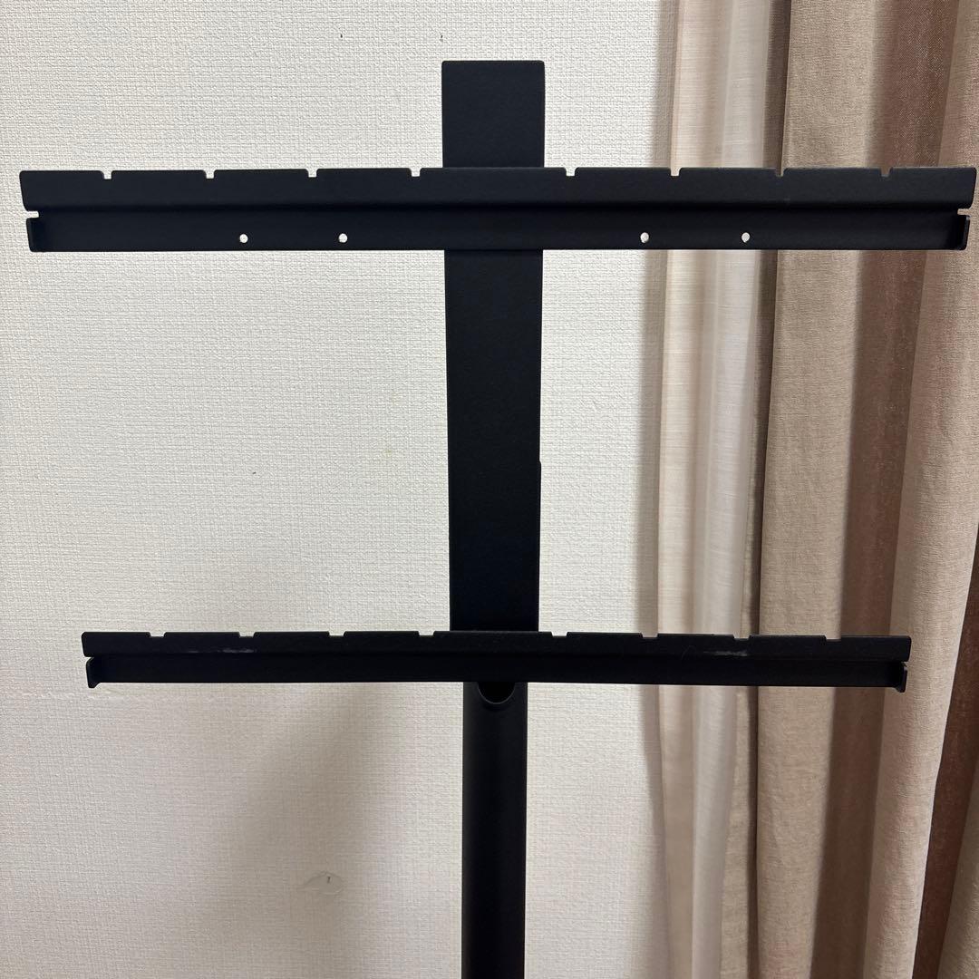 美品　WALLテレビ台 24～55V型対応　ブラック　キャスター付