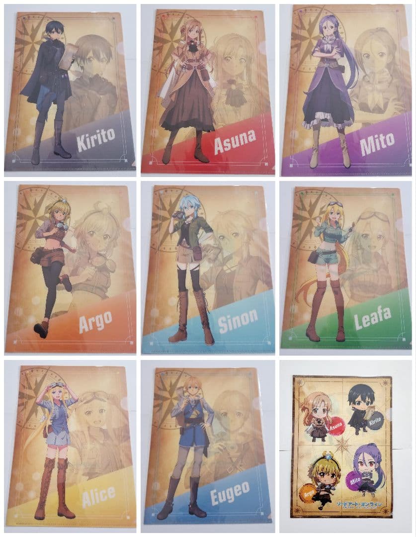 【ラス1】ソードアート・オンライン Quest 東急ハンズ クリアファイル 全種