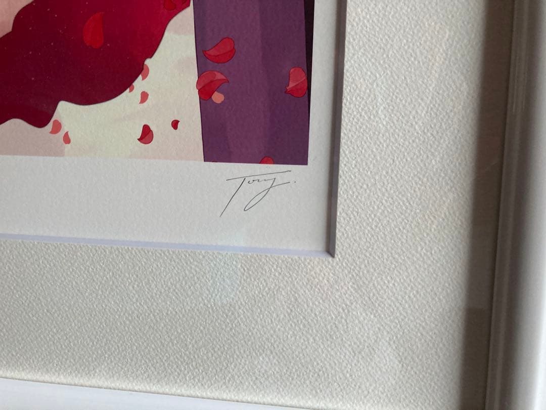 Tony 版画　アンダルシアの赤　アールジュネス　＊送料込み