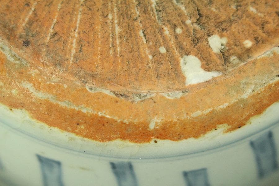 中国美術 青花 染付 人物紋 壷 高23.5cm(LC642)