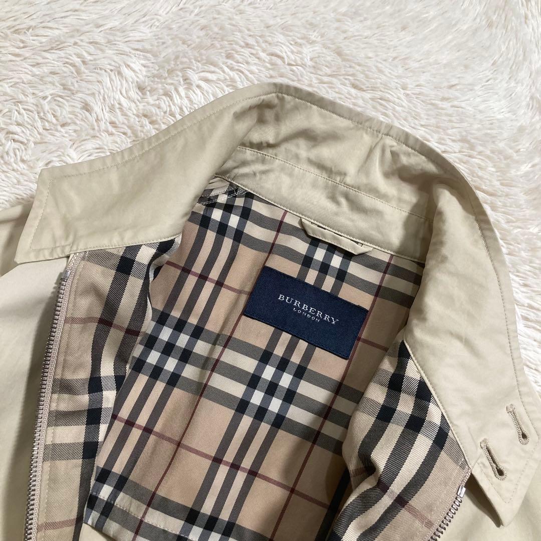 極美品 BURBERRY スウィングトップ ノバチェック ホースロゴ コットン