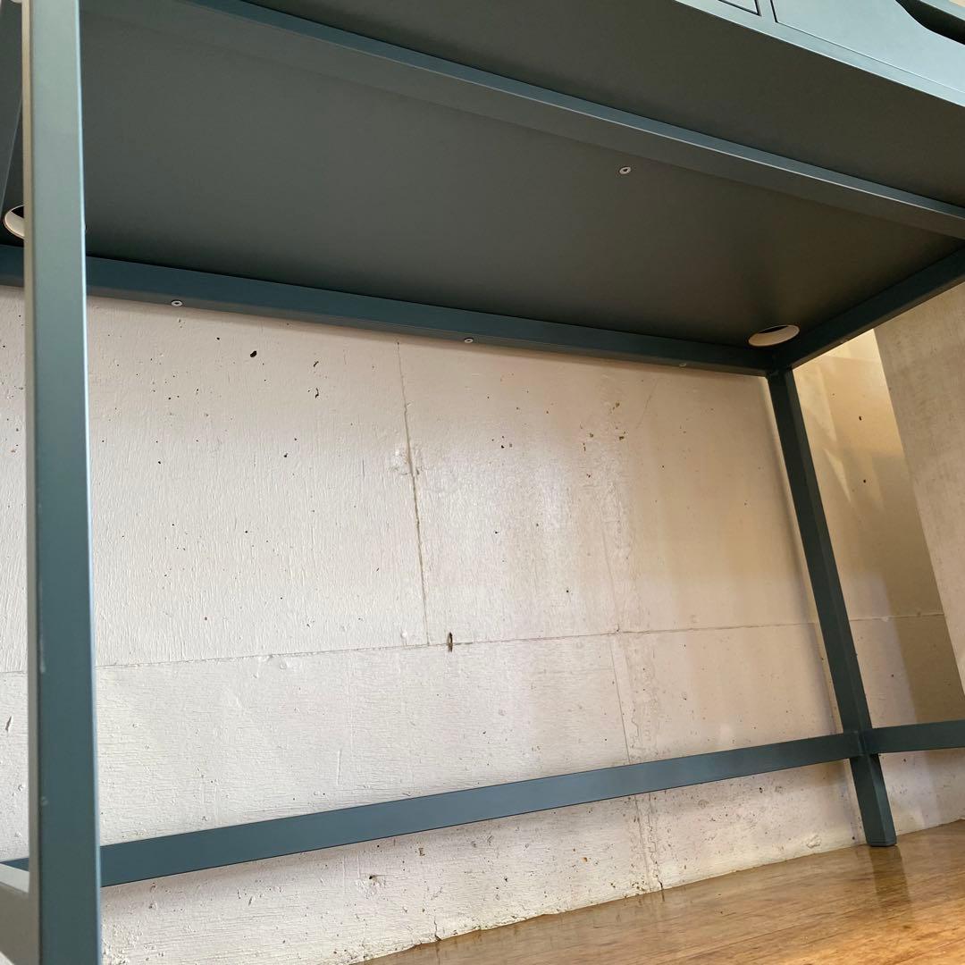 【地域限定無料配送✨】IKEA デスク ALEX グレーターコイズ