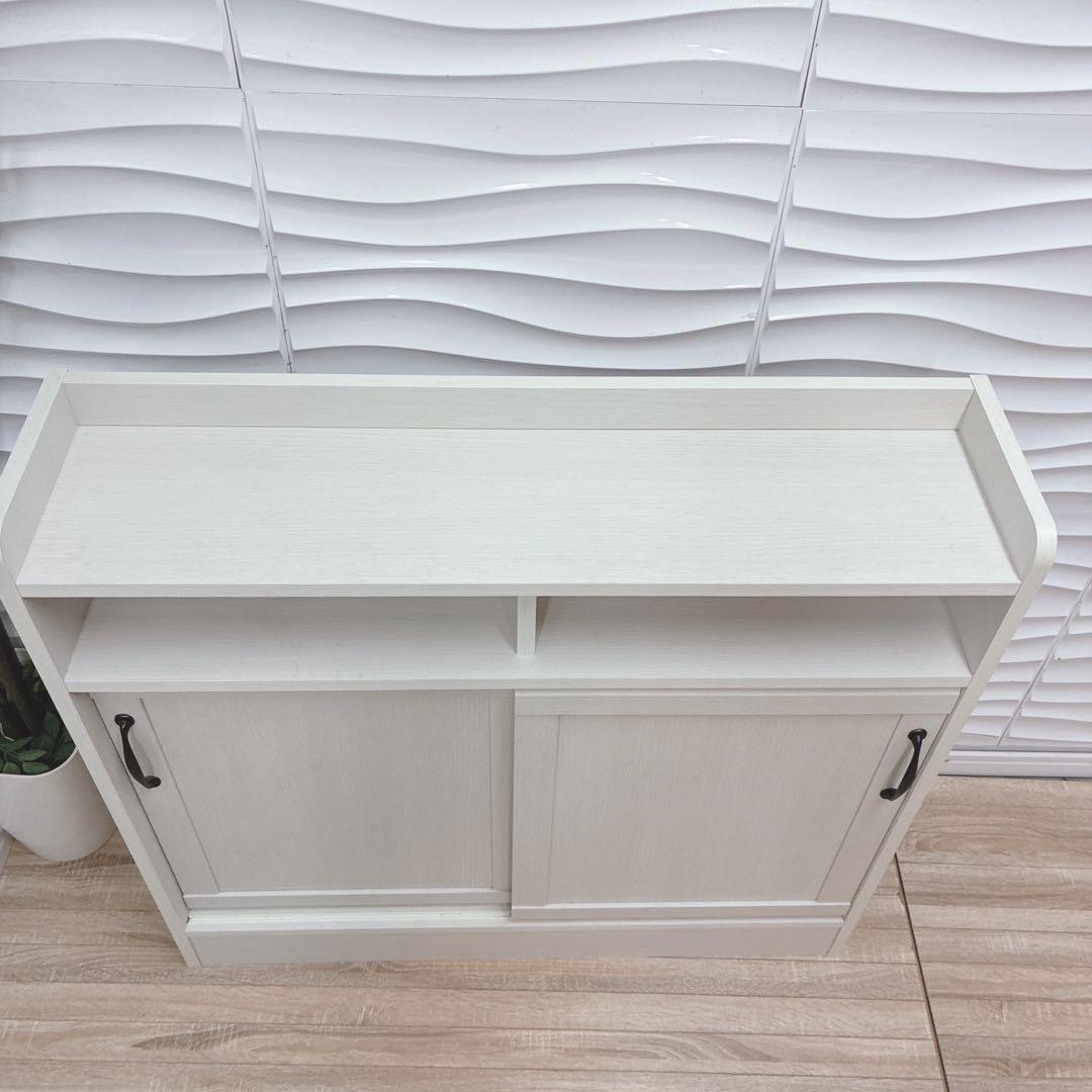 ◇大阪府 神戸市 配達料無料！◇薄型キャビネット◇引き戸◇収納◇カウンター下収納