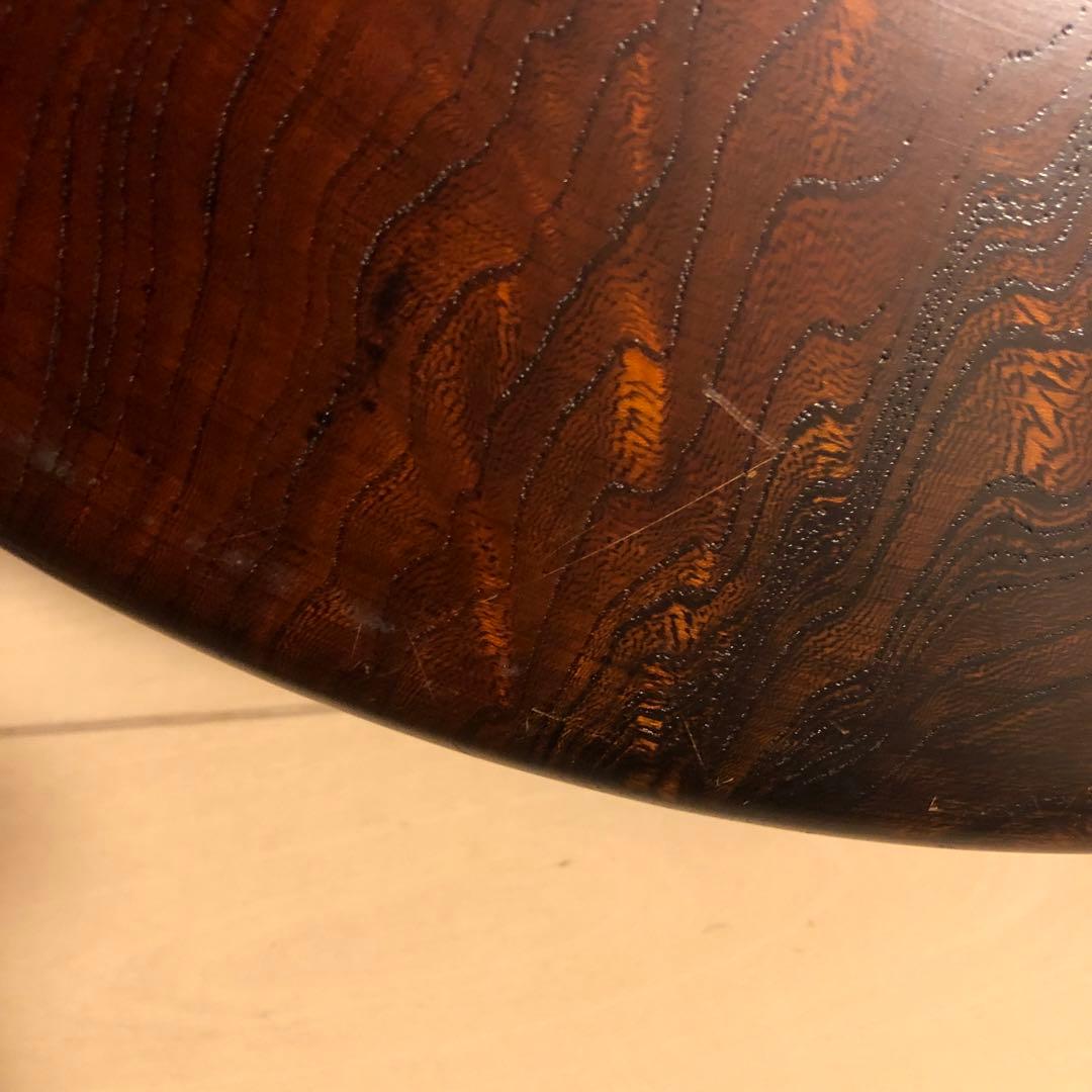 希少【特大47.5cm】天然木 お盆 欅 漆塗り 伝統工芸品 木目 美品