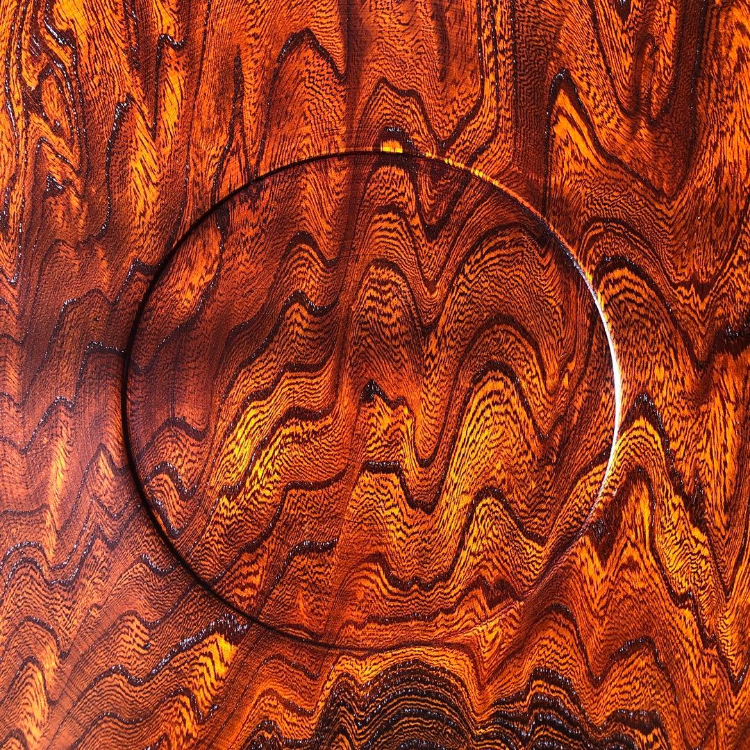 希少【特大47.5cm】天然木 お盆 欅 漆塗り 伝統工芸品 木目 美品