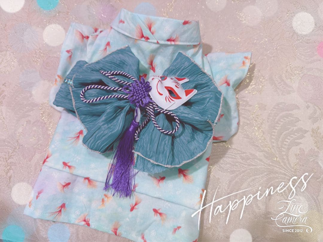 B432.pon2pan2☆オーダー☆犬浴衣☆金魚