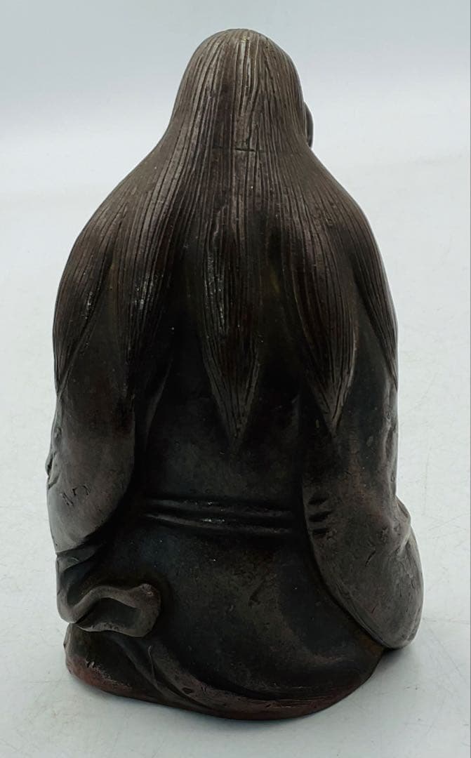 【８０】★江戸時代末期　古備前焼仙人置物★