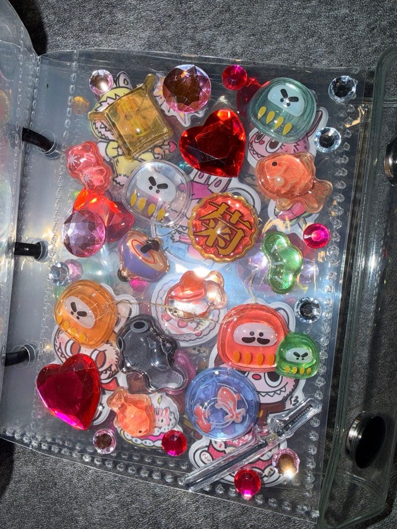 ラブブシール、和柄ボンボンドロップ、シャカシャカシール帳完成品4冊セット