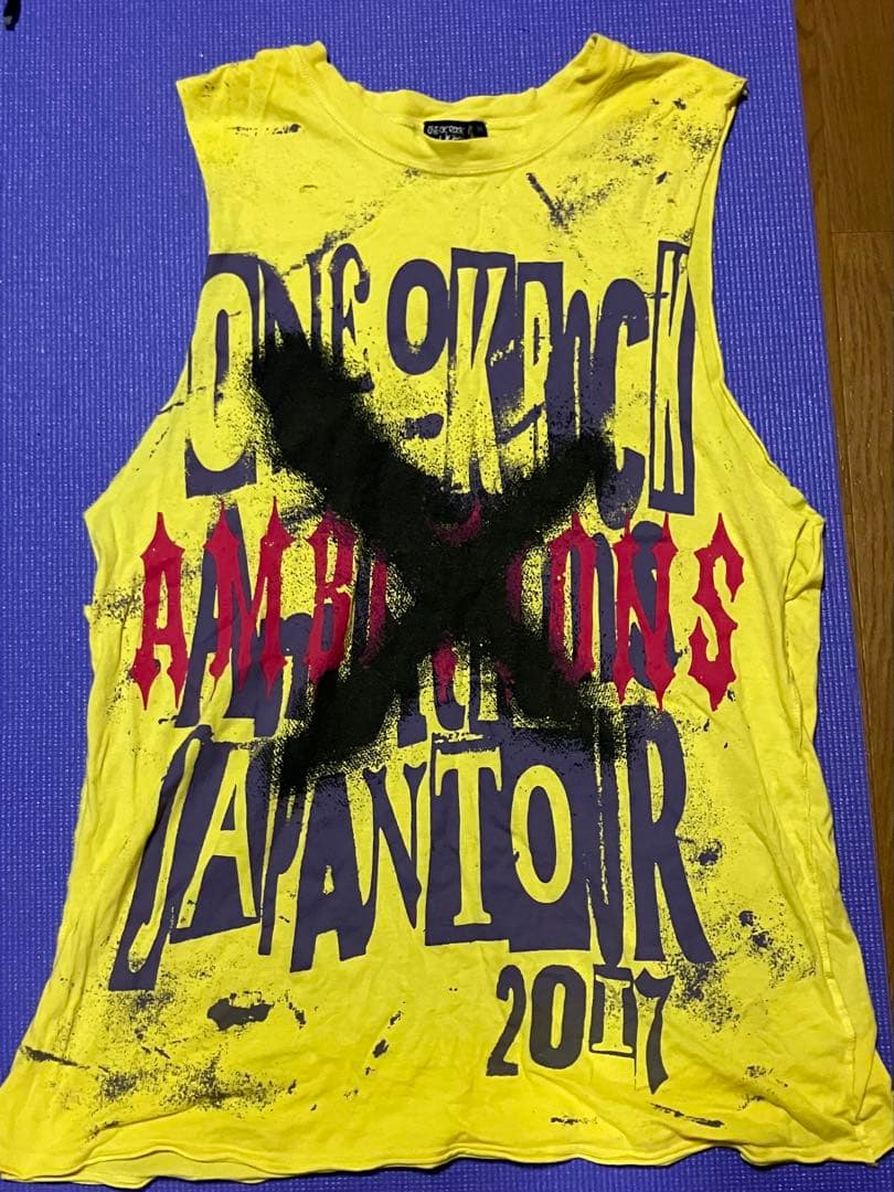 ワンオク Ambition 2017 ノースリーブ タンクトップ イエロー　M