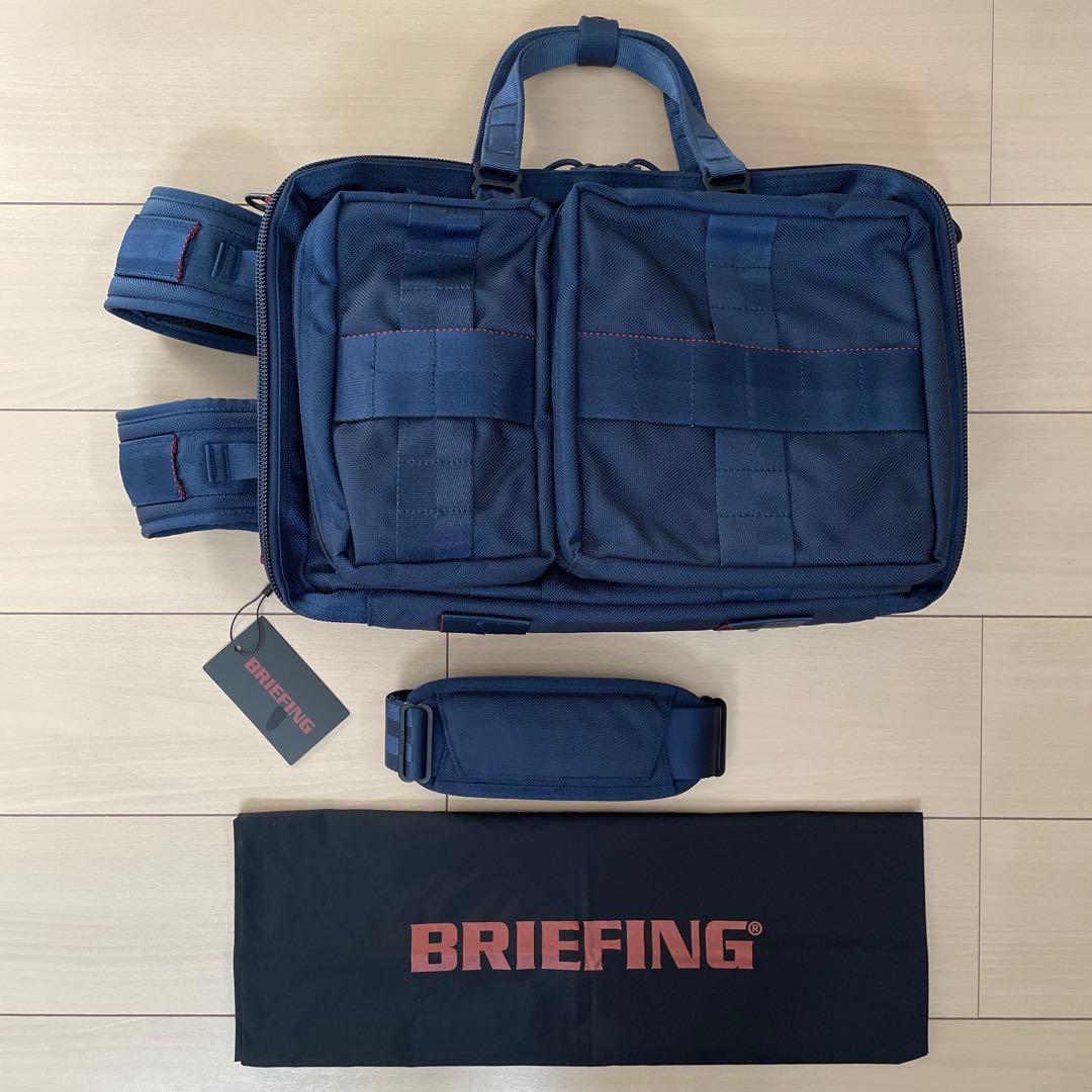 【美品】BRIEFINGブリーフィング BEAMS PLUS別注3WAYブルー