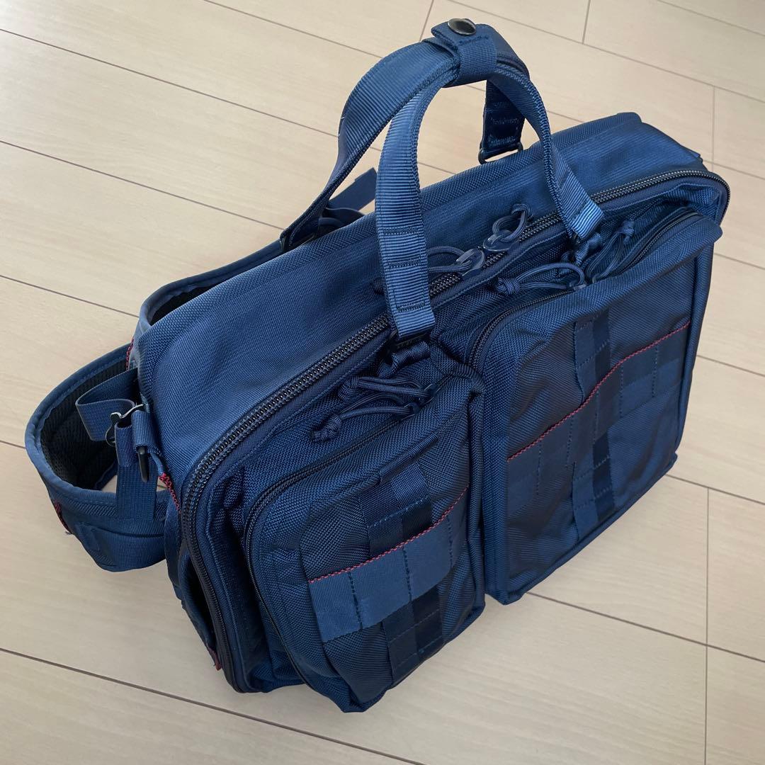 【美品】BRIEFINGブリーフィング BEAMS PLUS別注3WAYブルー